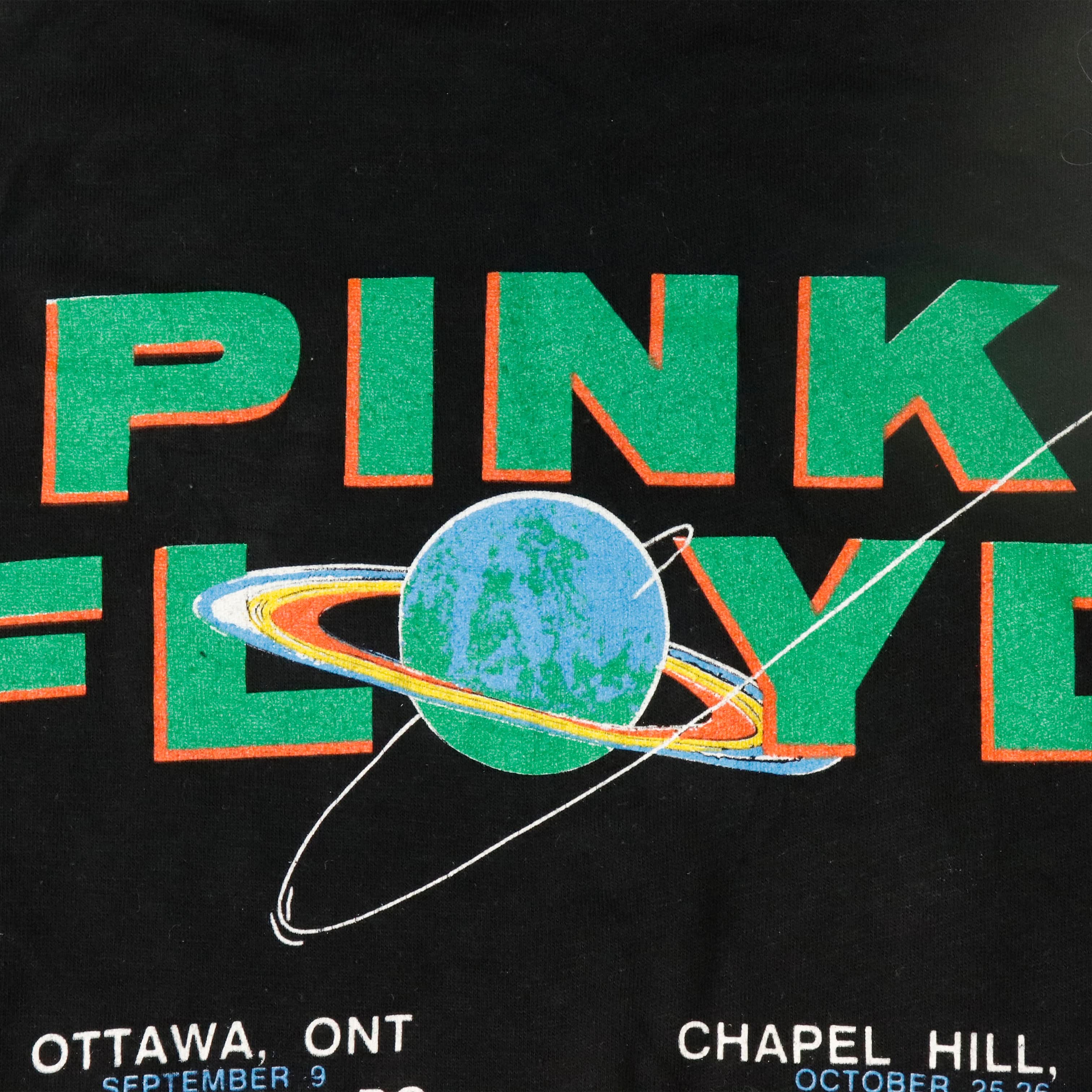 Vintage Pink Floyd Prism Graphic Raglan T-Shirt Size Large 80s