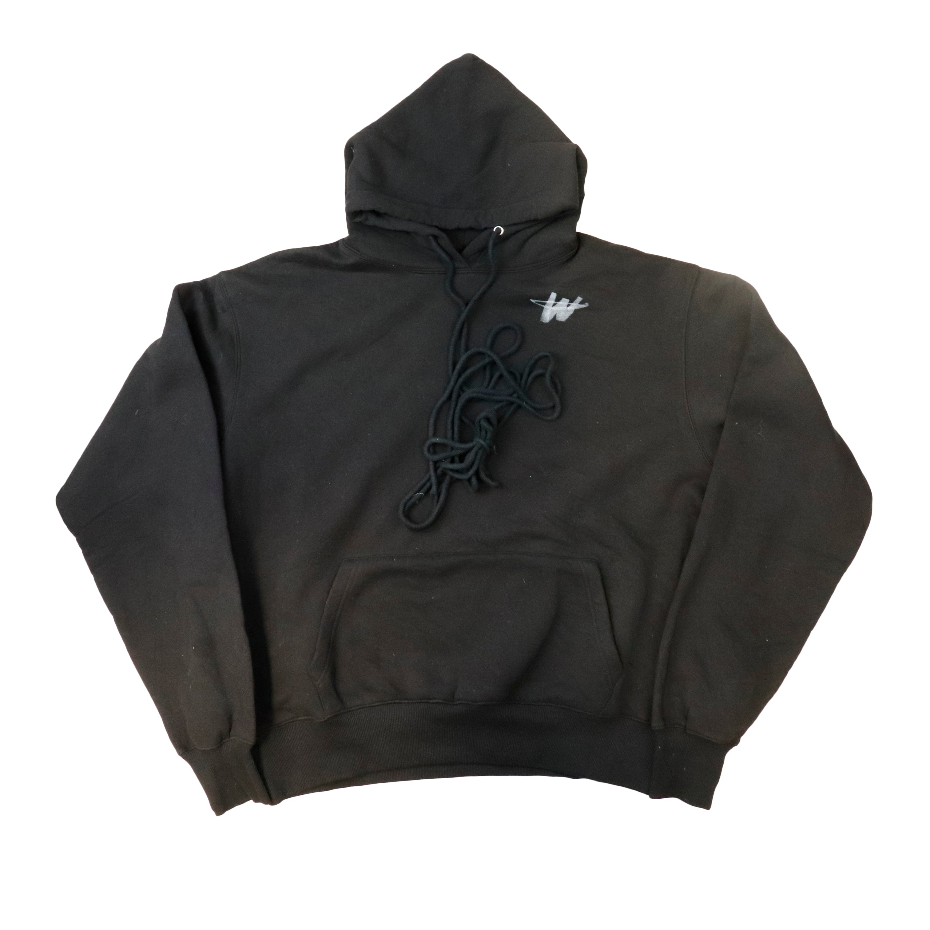 Vintage We11done Embroidered Logo Pullover Hoodie Size L
