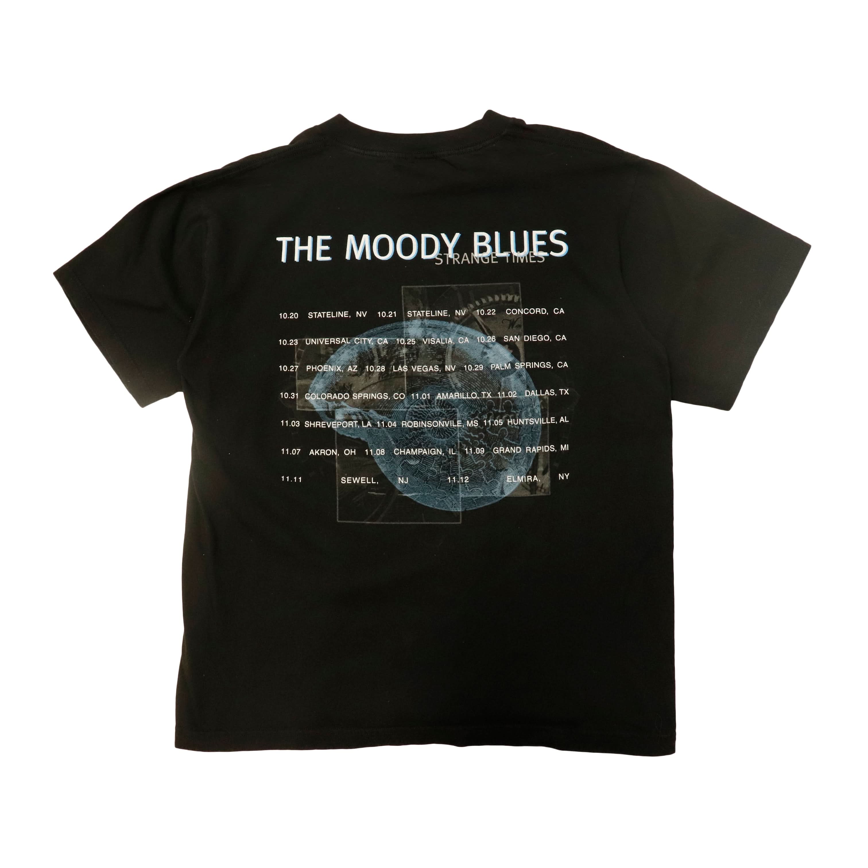Vintage The Moody Blues Strange Times Tour Graphic T-Shirt Size N/A