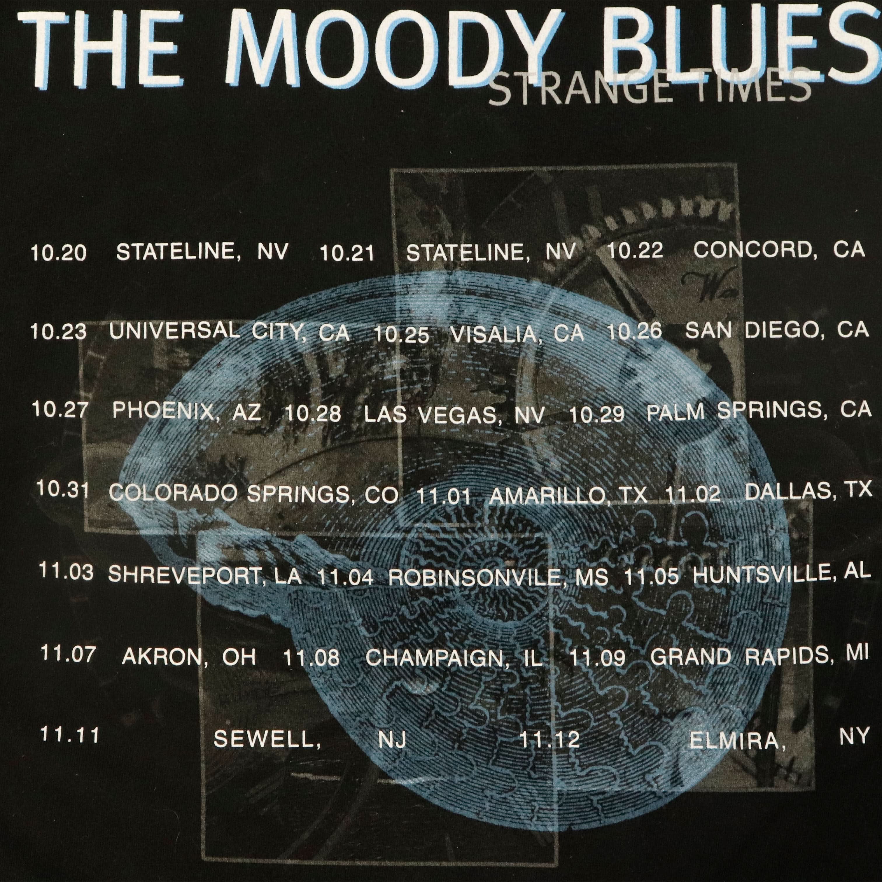 Vintage The Moody Blues Strange Times Tour Graphic T-Shirt Size N/A