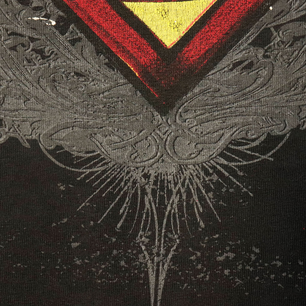 Vintage Novel Teez Superman Crest Graphic T-Shirt Size N/A