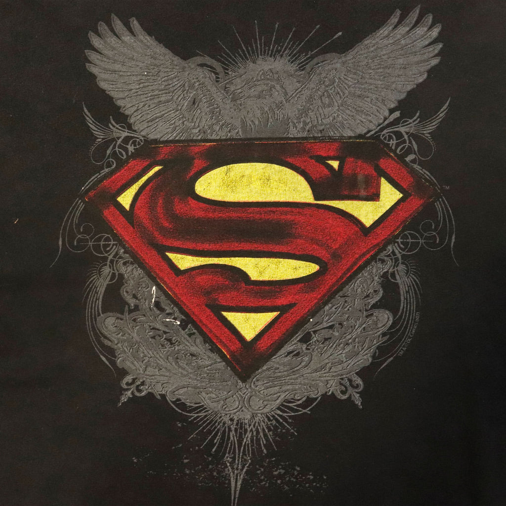 Vintage Novel Teez Superman Crest Graphic T-Shirt Size N/A