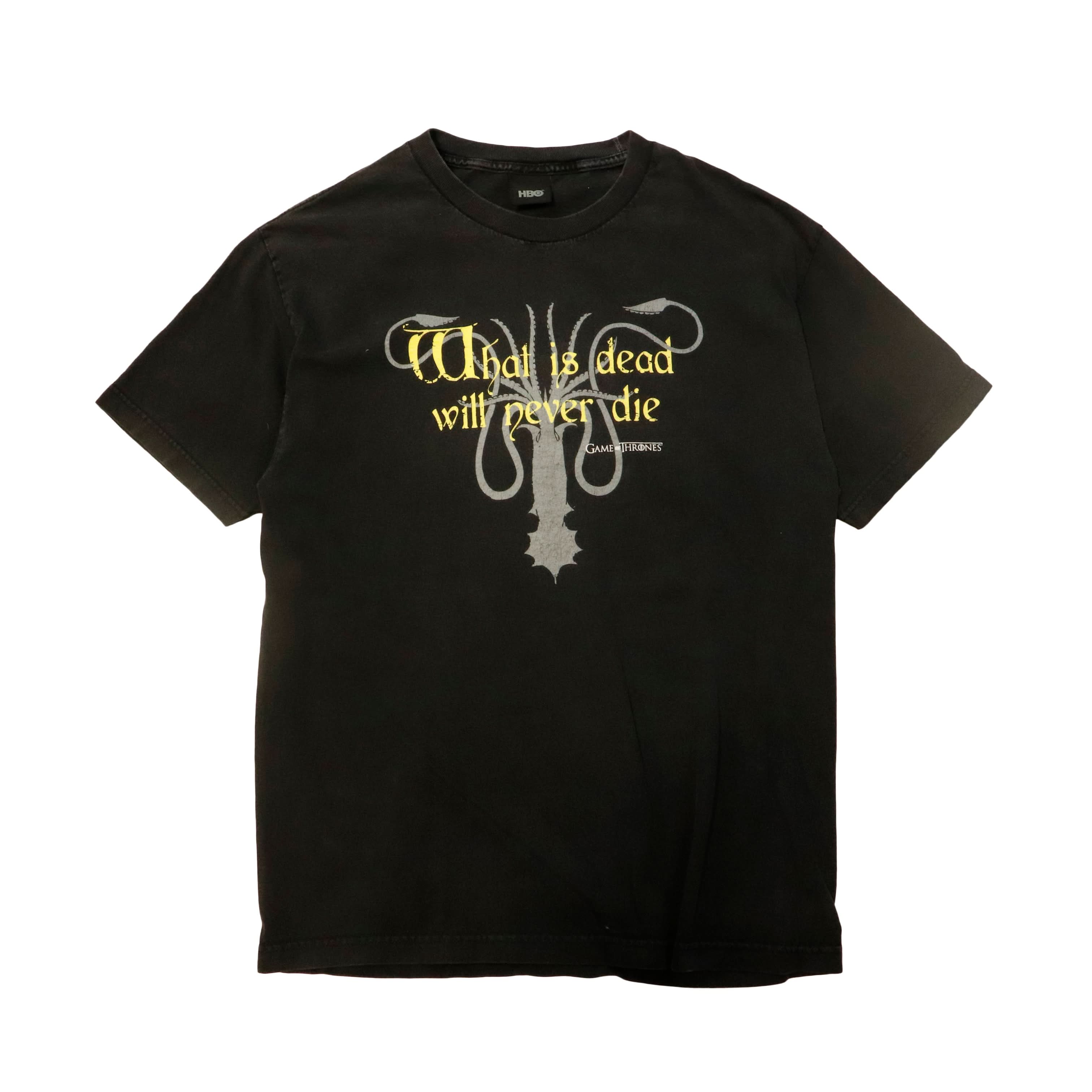 Vintage Game of Thrones HBO What is dead will never die Graphic T-Shirt
