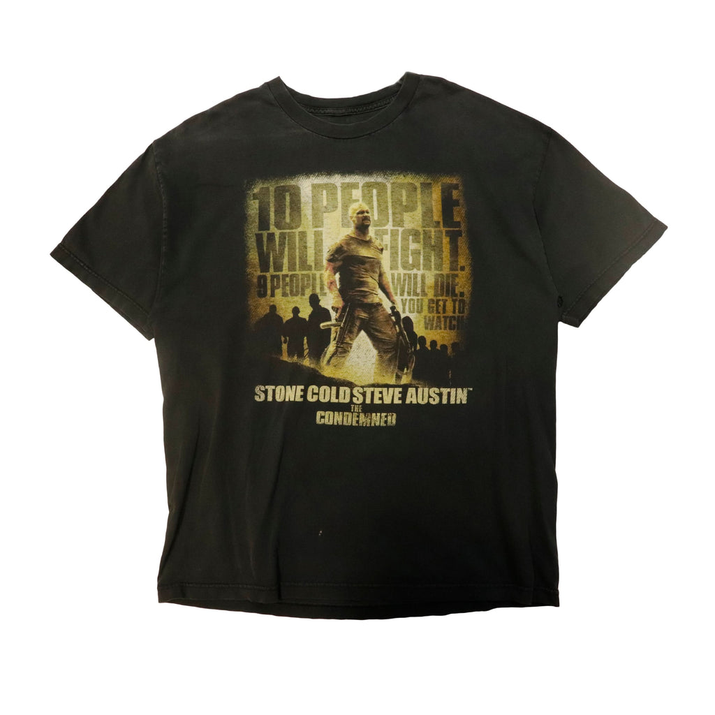 Vintage Stone Cold Steve Austin The Condemned Movie Promo T-Shirt Size N/A