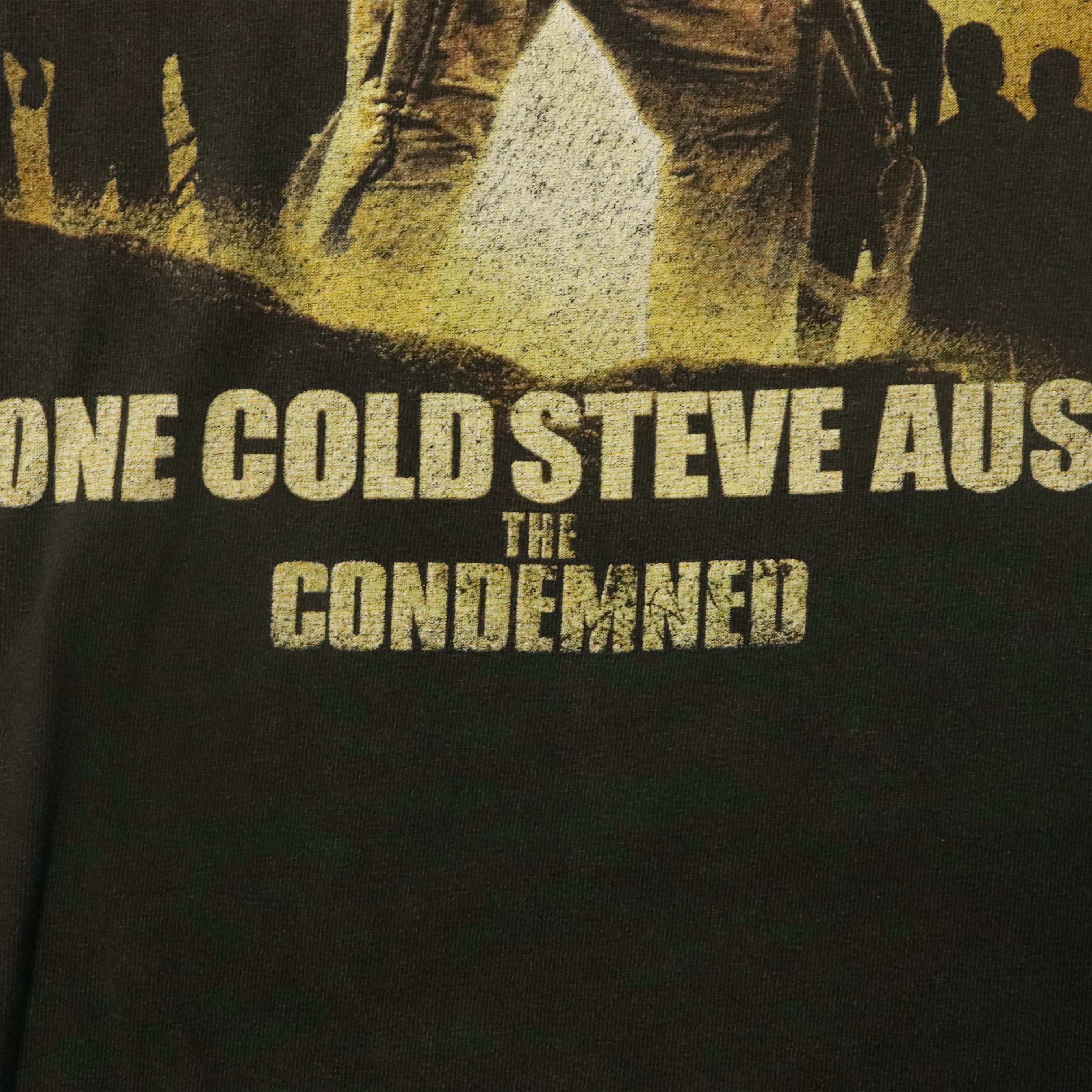 Vintage Stone Cold Steve Austin The Condemned Movie Promo T-Shirt Size N/A