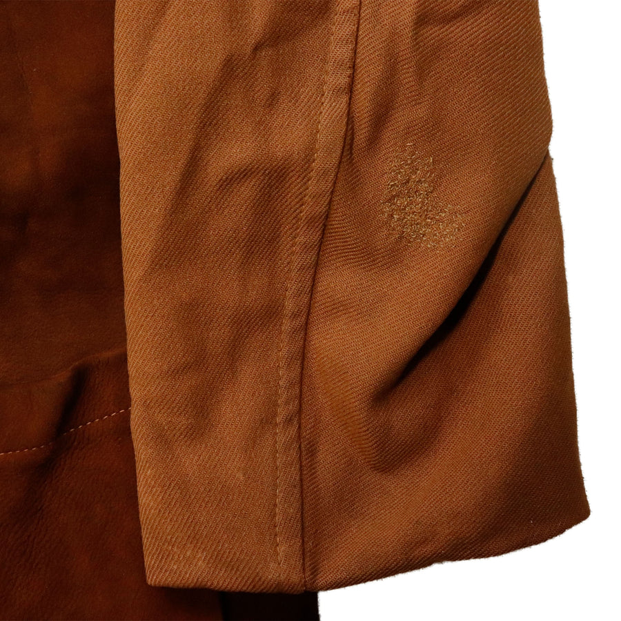 Vintage 40s McGregor Leather Sportswear Suede Panel Coat Size 42