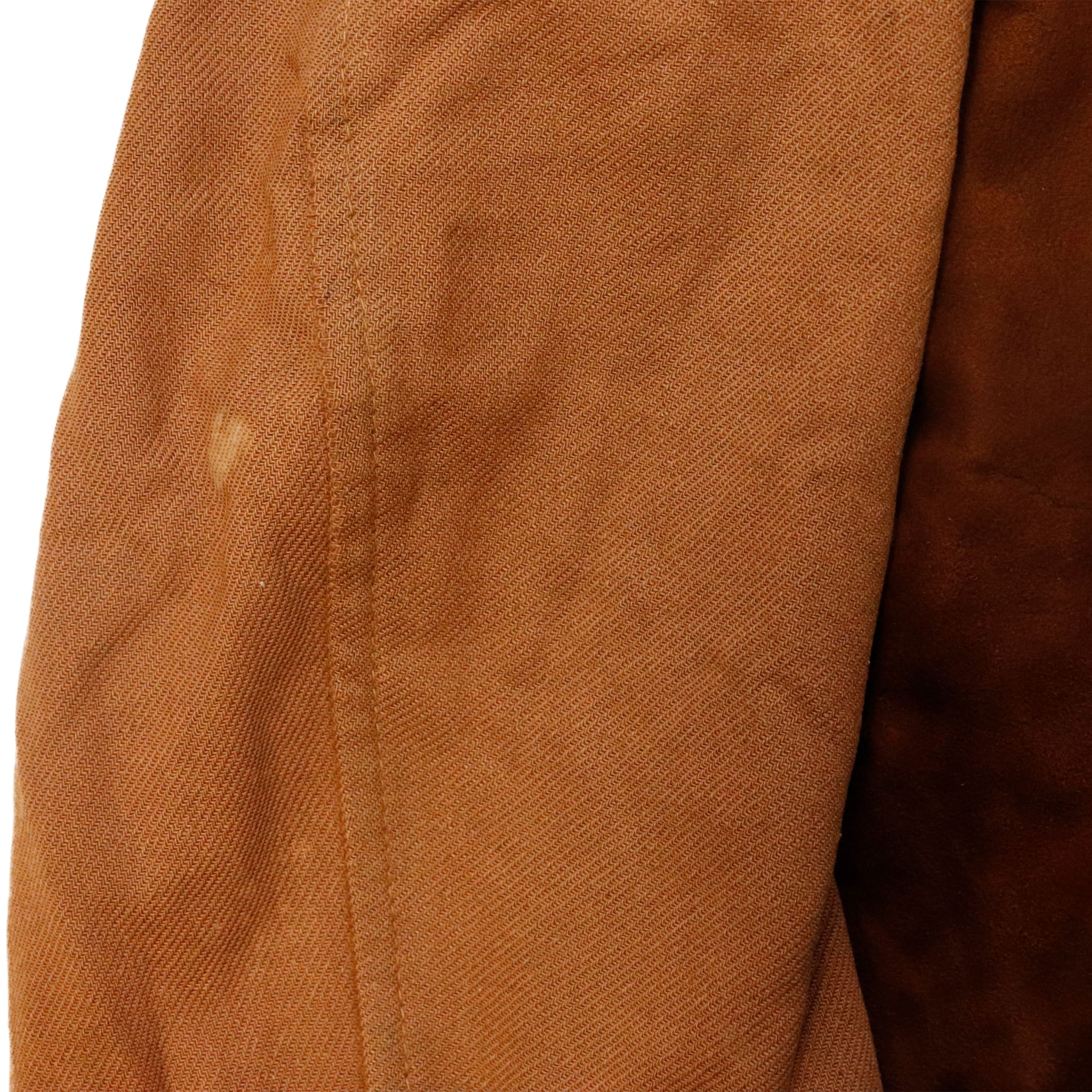 Vintage 40s McGregor Leather Sportswear Suede Panel Coat Size 42 Rockabilly