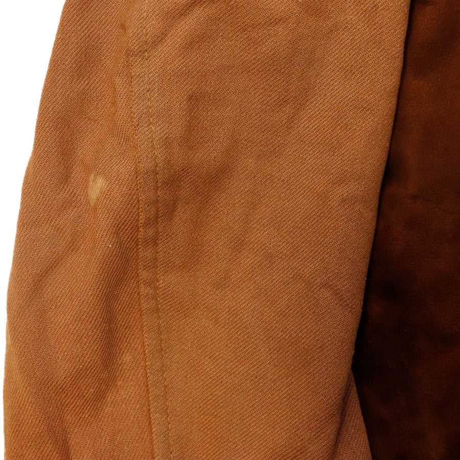 Vintage 40s McGregor Leather Sportswear Suede Panel Coat Size 42