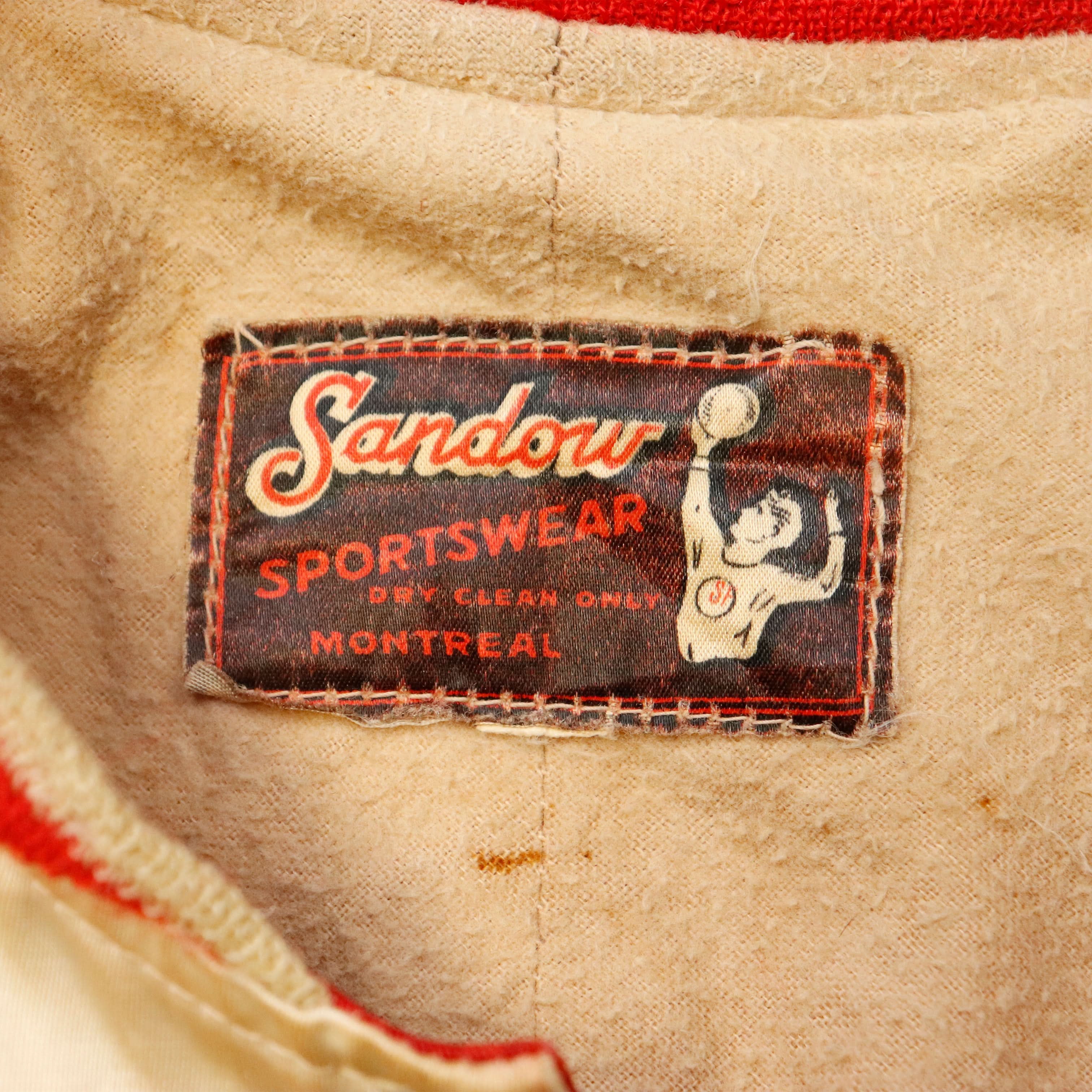 Vintage 40s Sandow Sportswear Alberni Athletics Satin Jacket