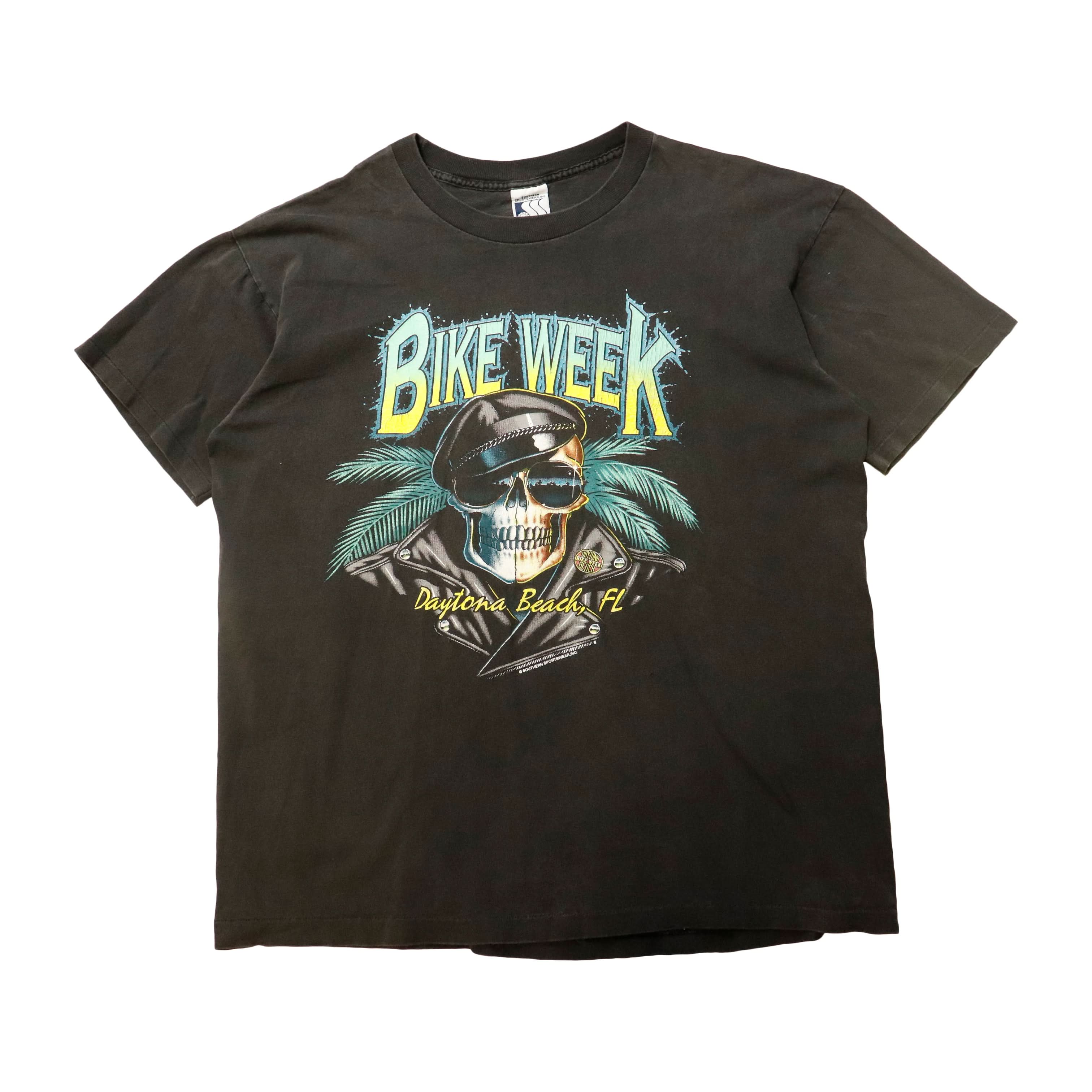 Vintage 1994 Bike Week Daytona Beach Graphic T-Shirt Size L Harley Motorcycle