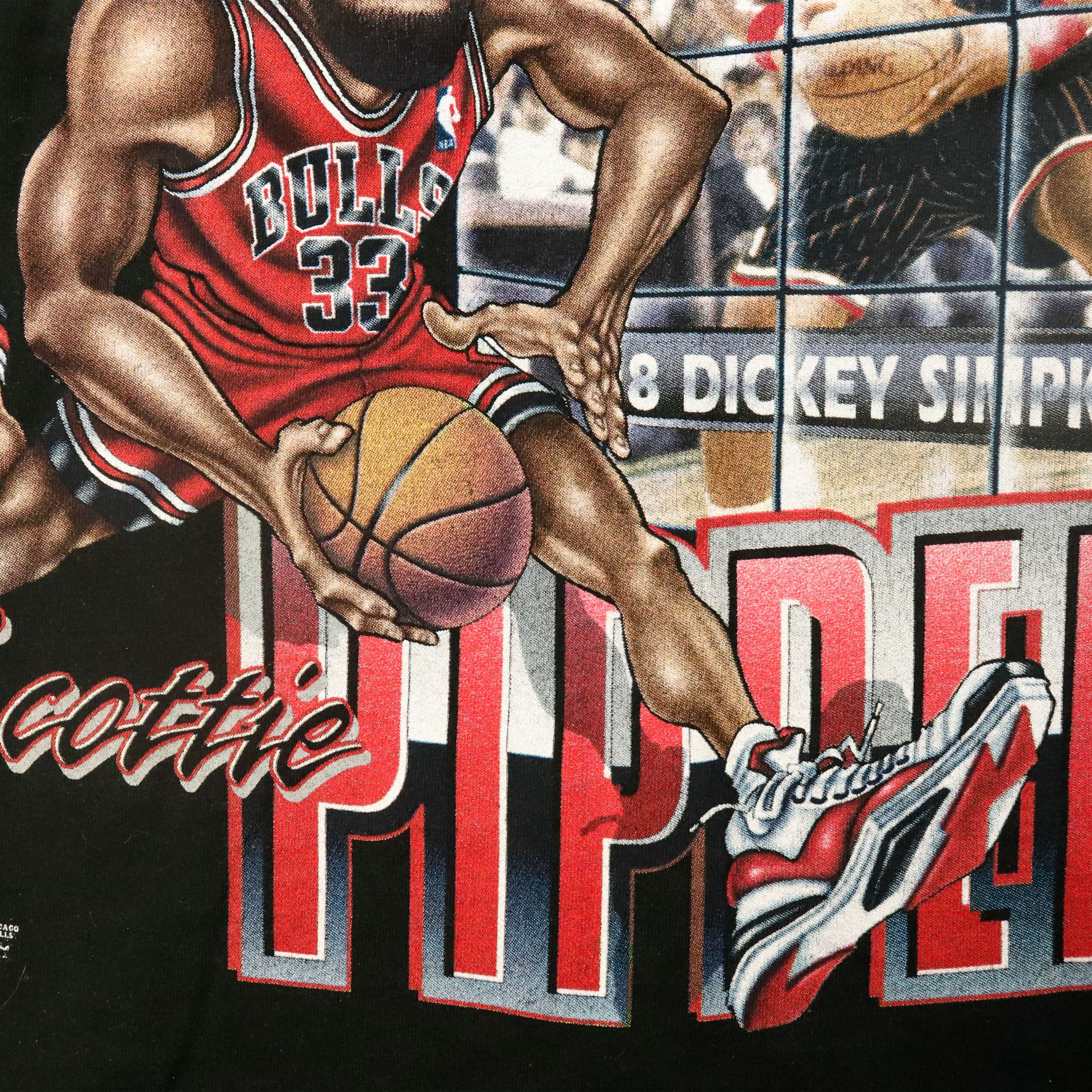Vintage Pro Player Scottie Pippen Chicago Bulls Graphic T-Shirt Size XXL