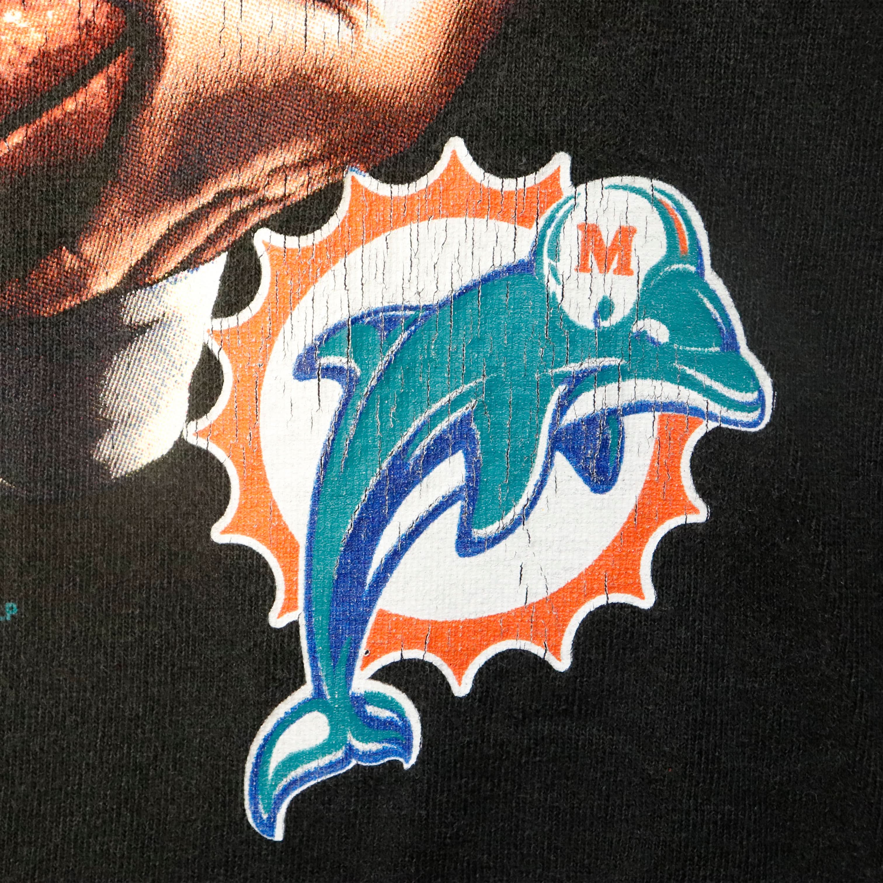 Vintage 2001 Miami Dolphins Dolphin Football Player Graphic T-Shirt Size N/A