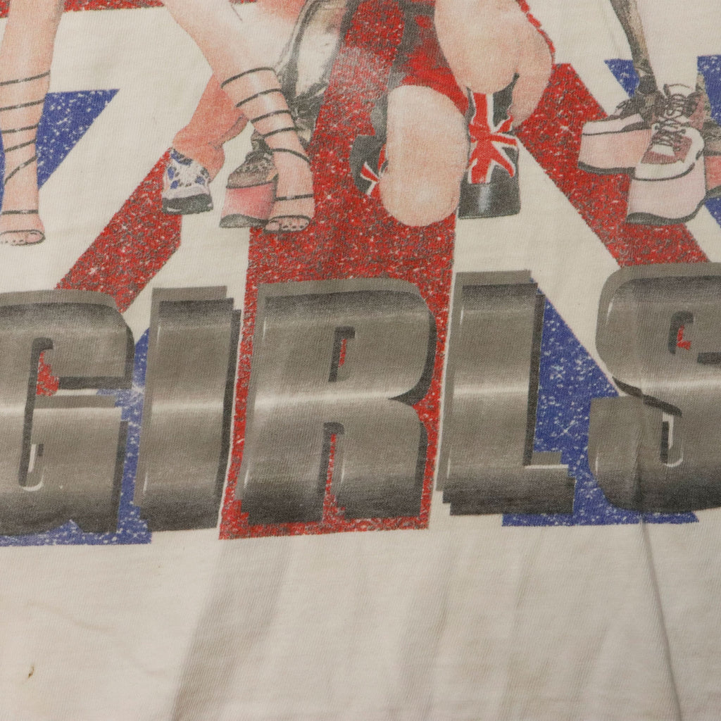 Vintage Spice Girls 1998 Union Jack Graphic T-Shirt Size N/A