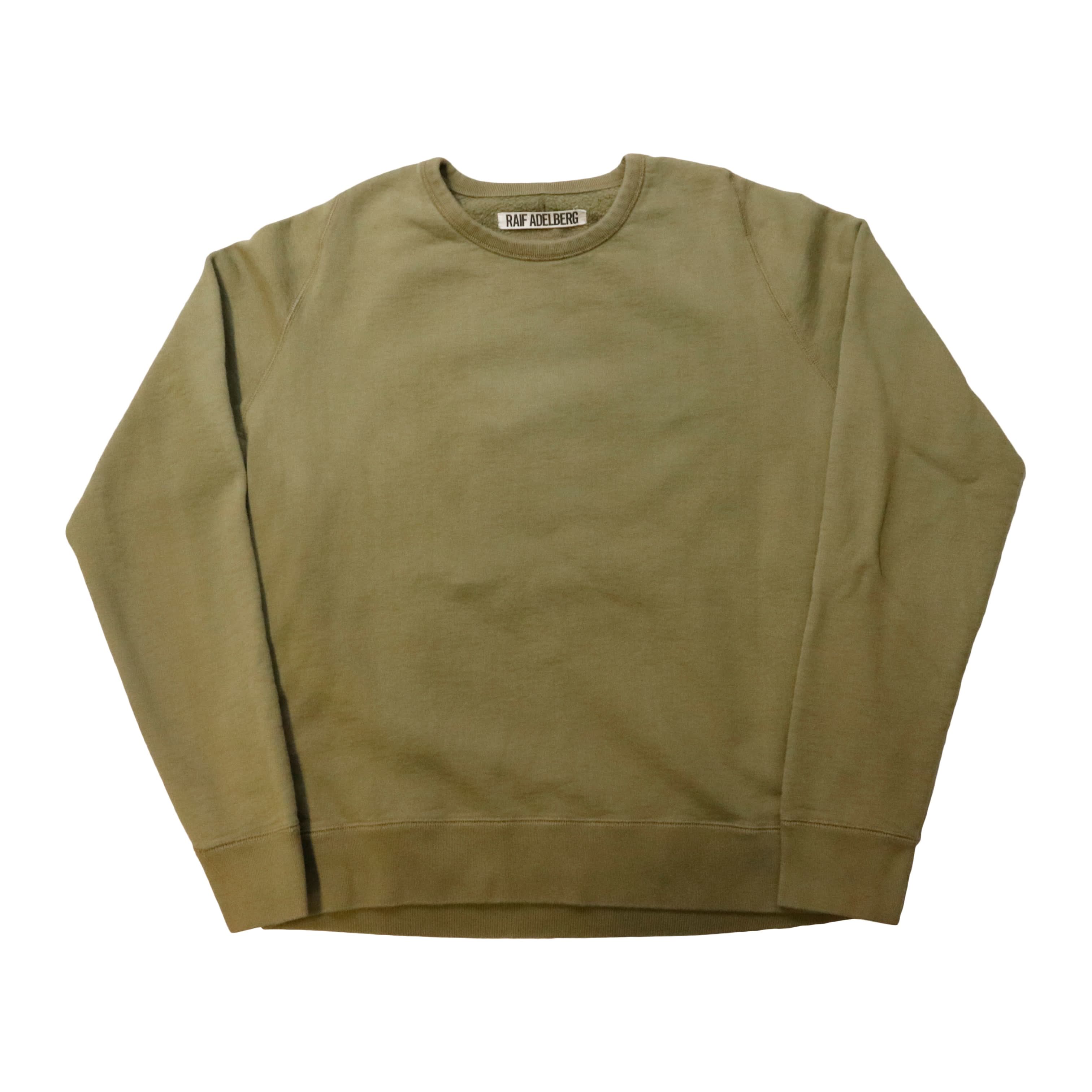 Vintage Raif Adelberg Fleece-Lined Crewneck Sweatshirt Size M