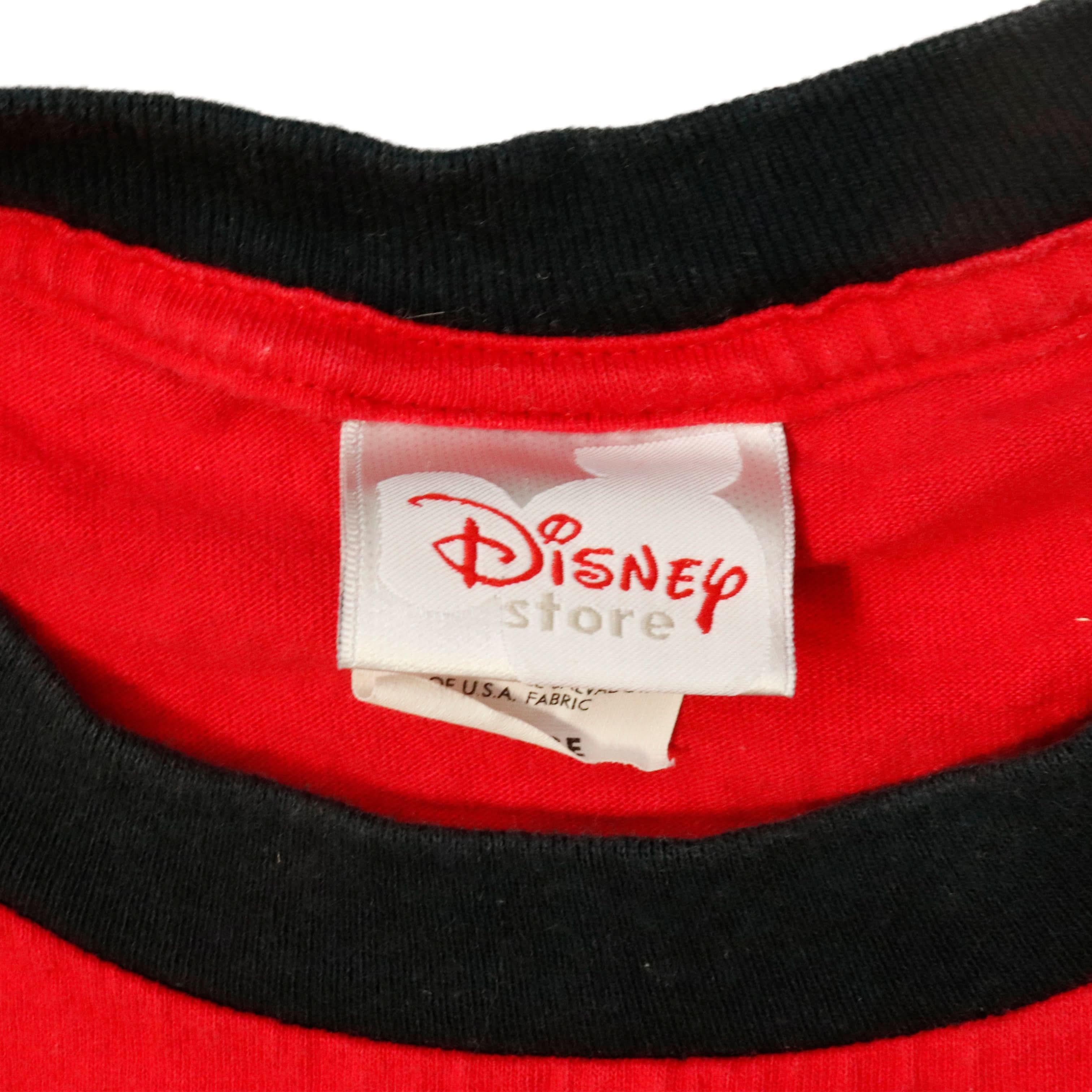 Vintage Disney Store The Incredibles Logo Ringer T-Shirt Size L