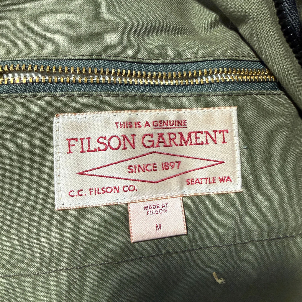 Vintage Filson Wax Cotton Hunting Fishing Jacket Size L