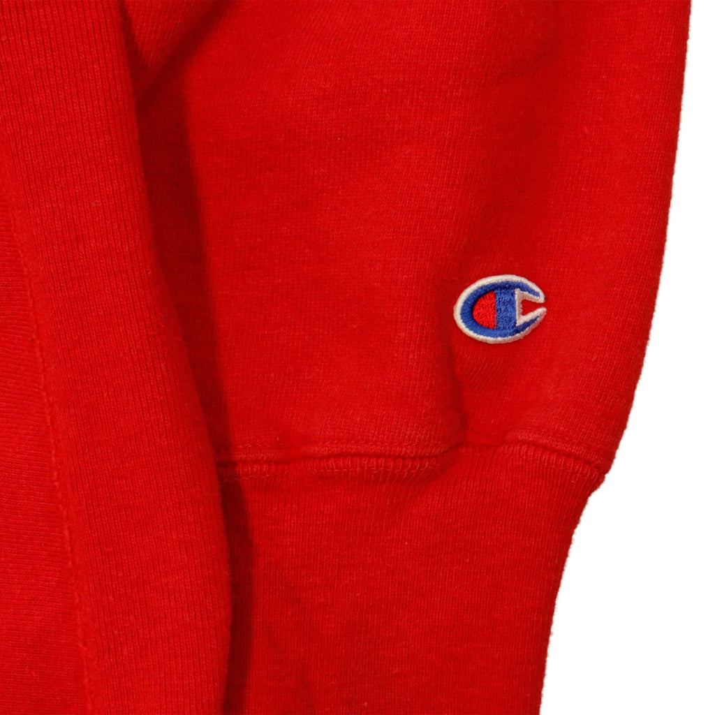 Vintage Champion Wisconsin Embroidered Crewneck Sweatshirt Size M