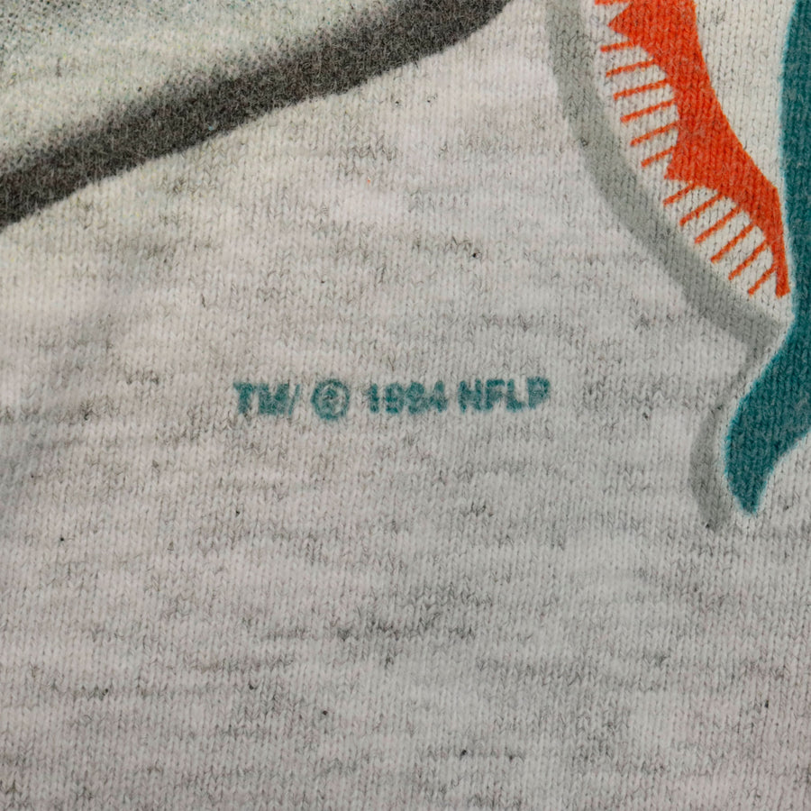 Sweat Vintage Miami Dolphins – Années 90 – Taille XL Homme – Gris
