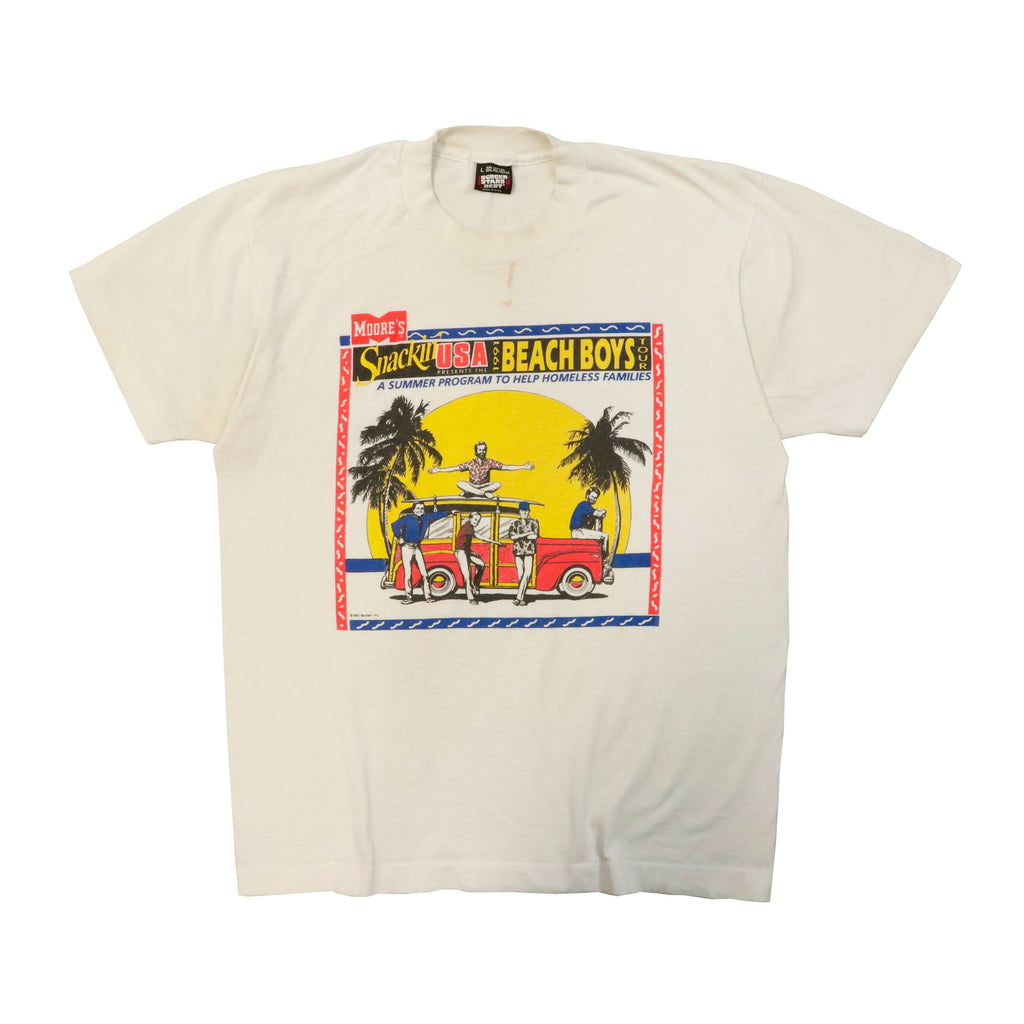 Vintage Beach Boys 1991 Screen Stars Tour Graphic T-Shirt Size L
