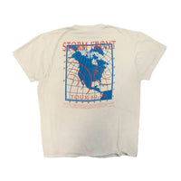 Vintage Billy Joel 1989-1990 Hanes Storm Front Tour T-Shirt Size