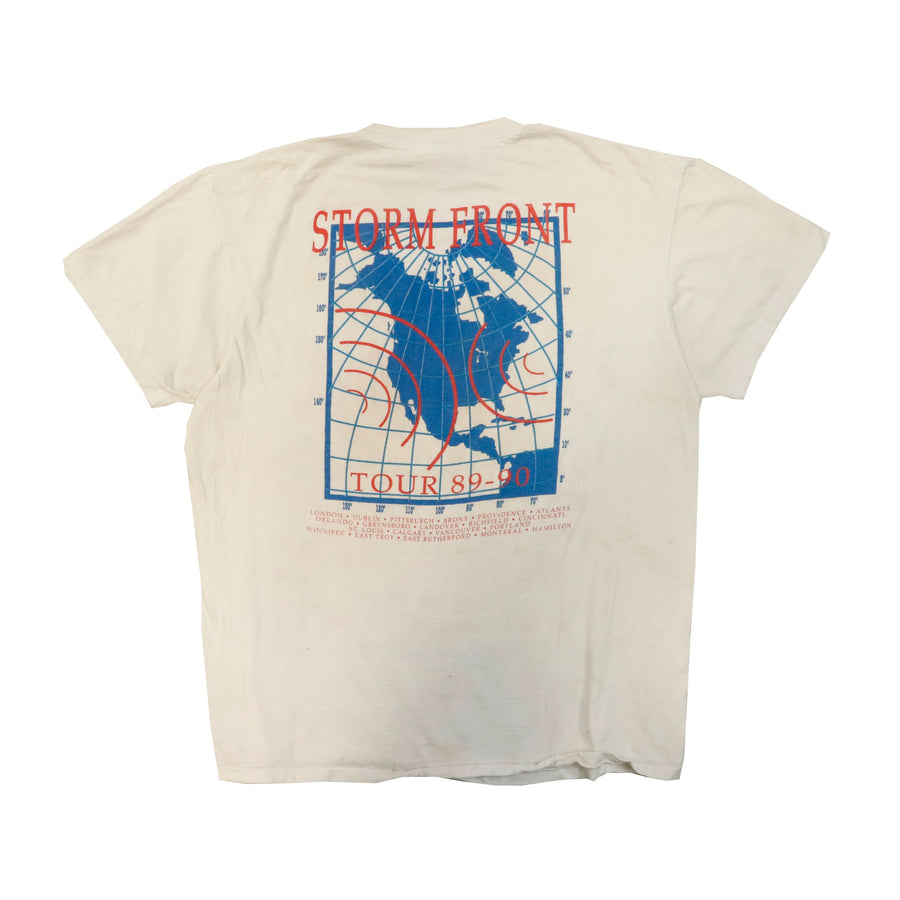 Vintage Billy Joel 1989-1990 Hanes Storm Front Tour T-Shirt Size