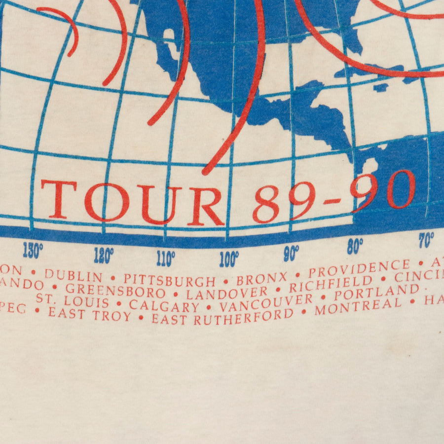 Vintage Billy Joel 1989-1990 Hanes Storm Front Tour T-Shirt Size