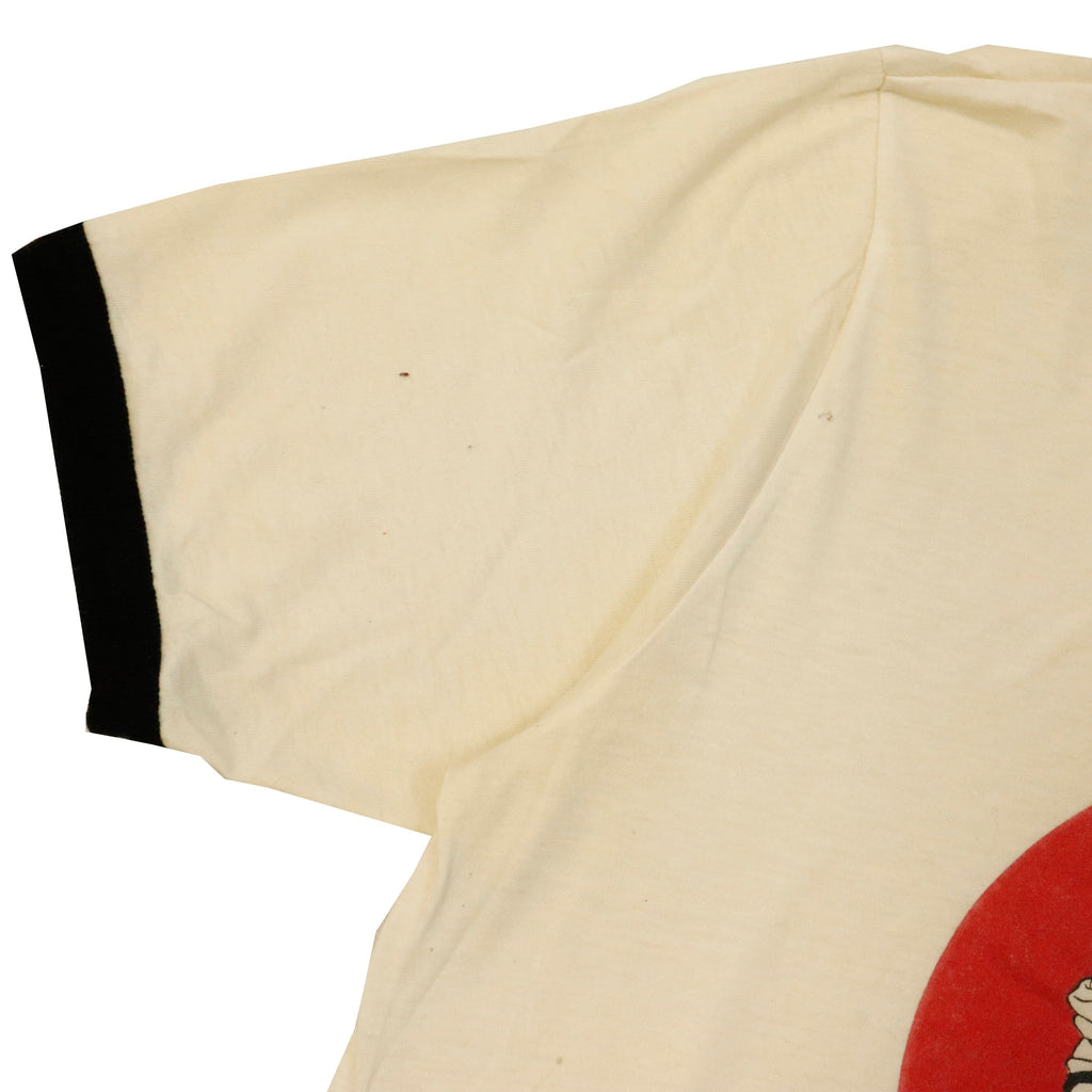 Vintage Samurai Graphic Ringer T-Shirt Size XL 90s