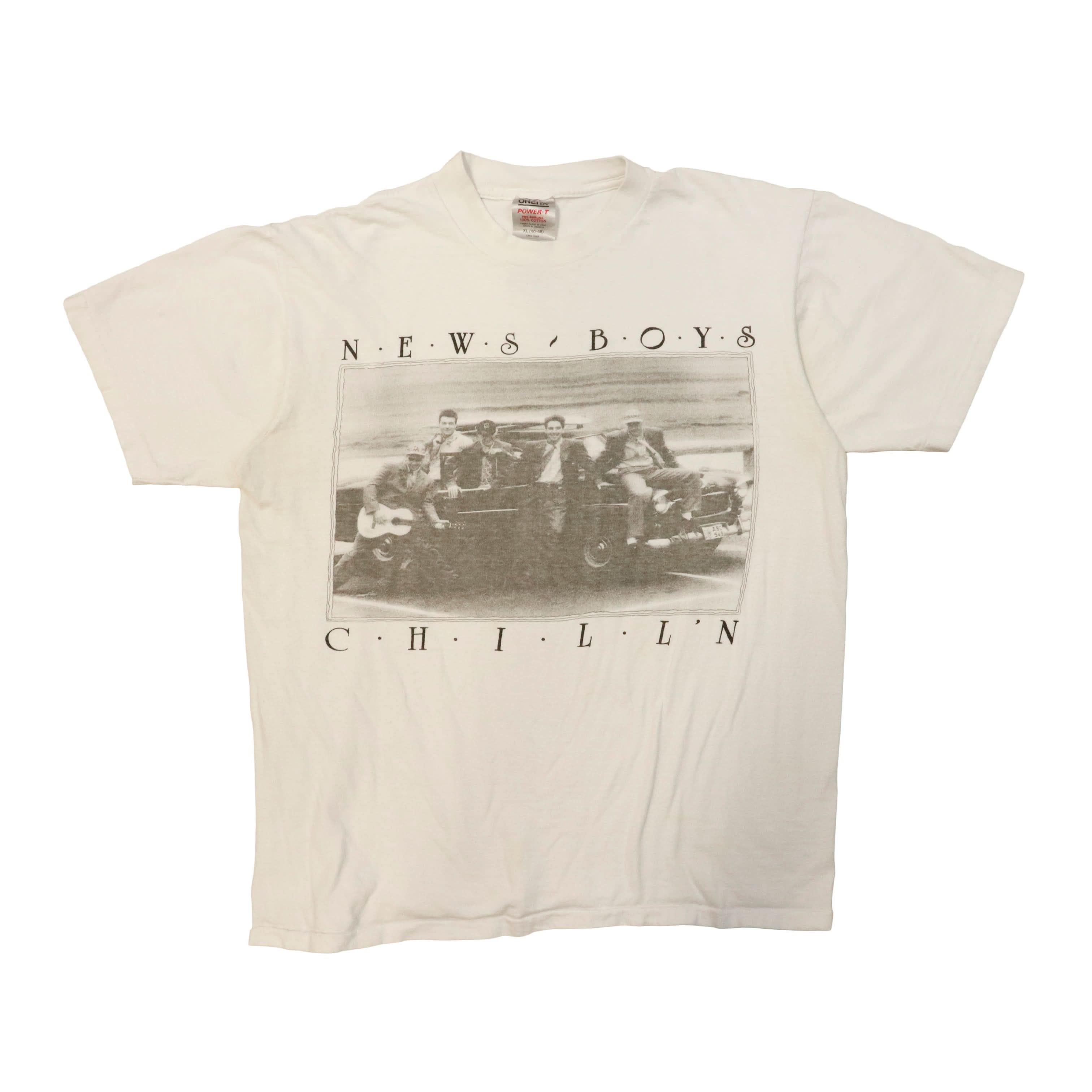 Vintage Newsboys Graphic 90s T-Shirt Size XL Band Rock