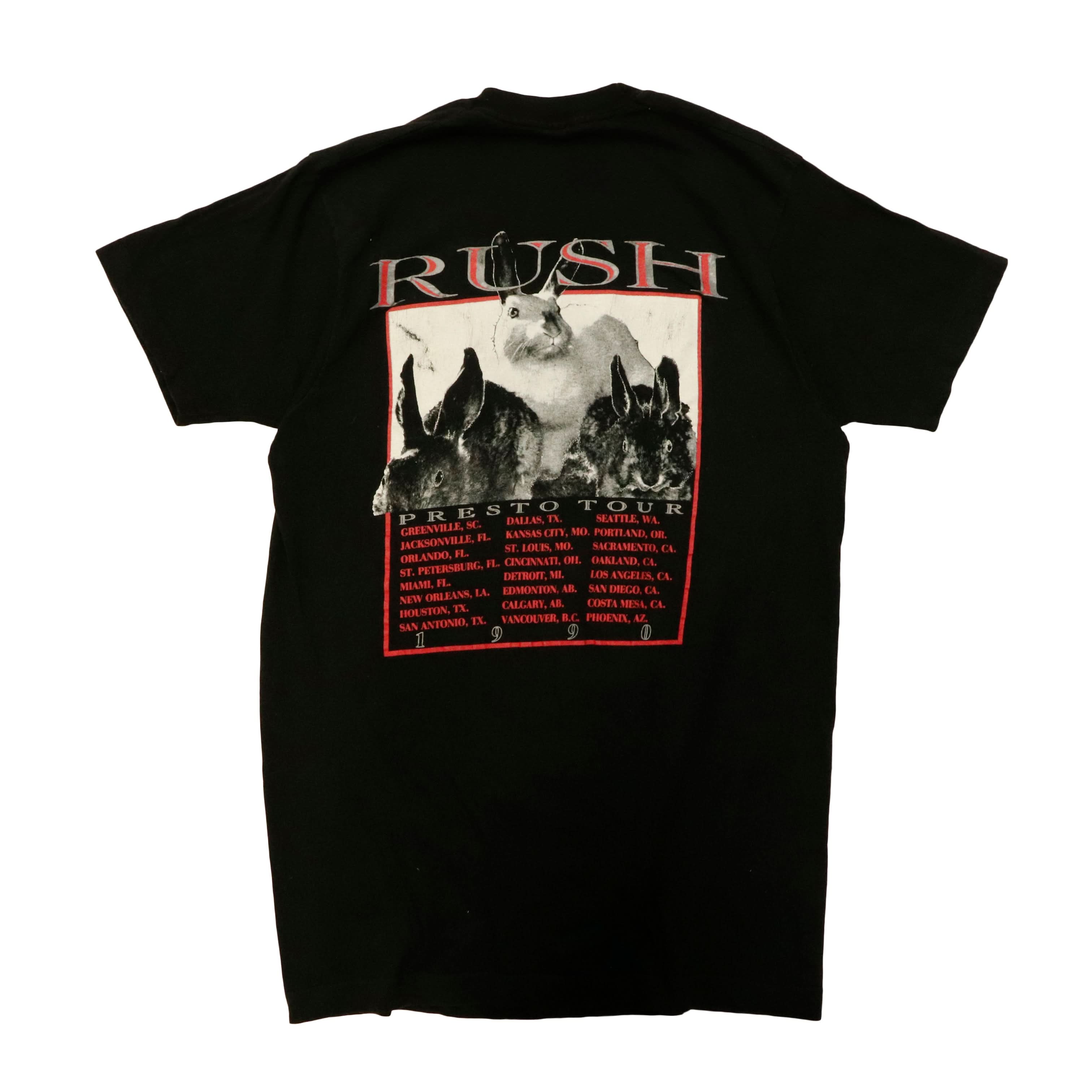 Vintage Rush Presto Tour 1990 Graphic T-Shirt Size L Rare