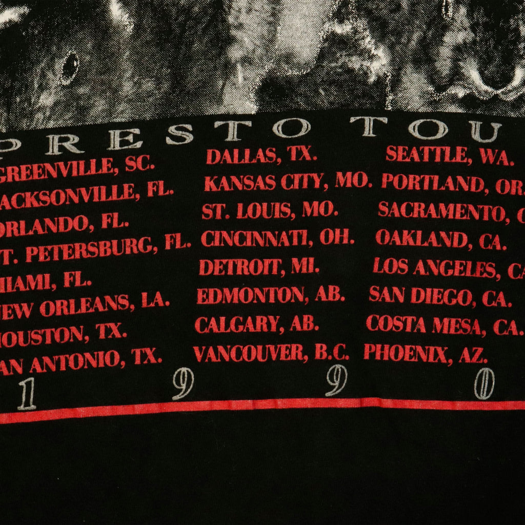 Vintage Rush Presto Tour 1990 Graphic T-Shirt Size L Rare