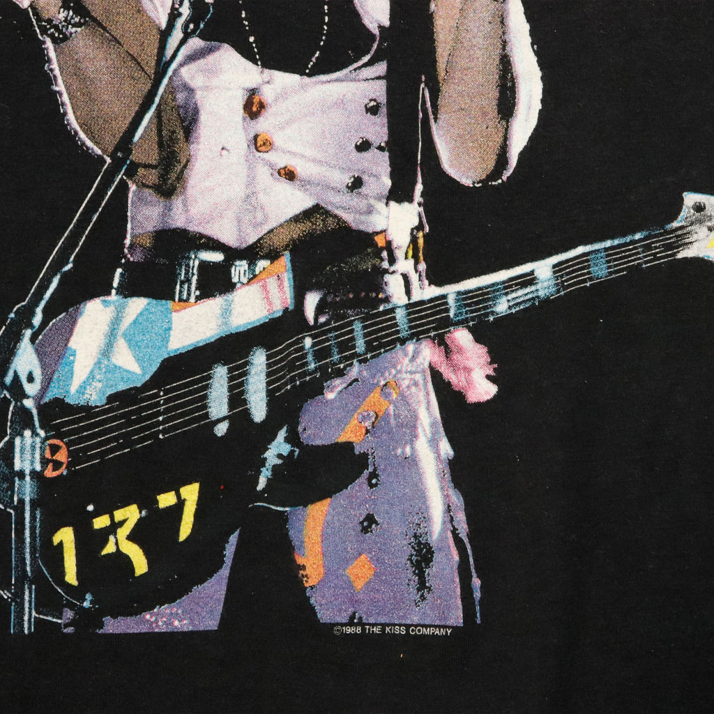 Vintage Kiss 1988 Screen Stars Graphic T-Shirt Size L