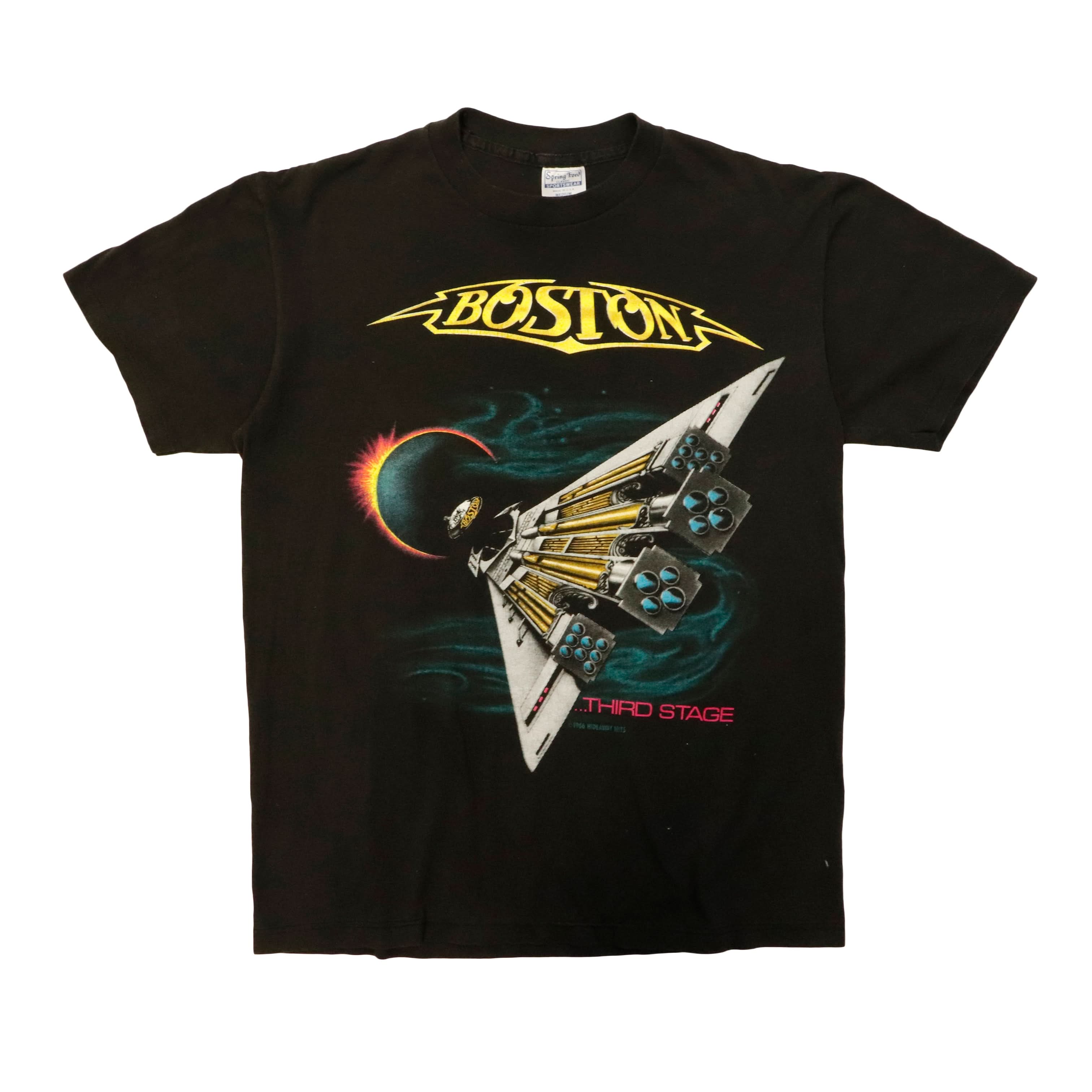 Vintage 1986 Boston Third Stage Tour Graphic T-Shirt Size M