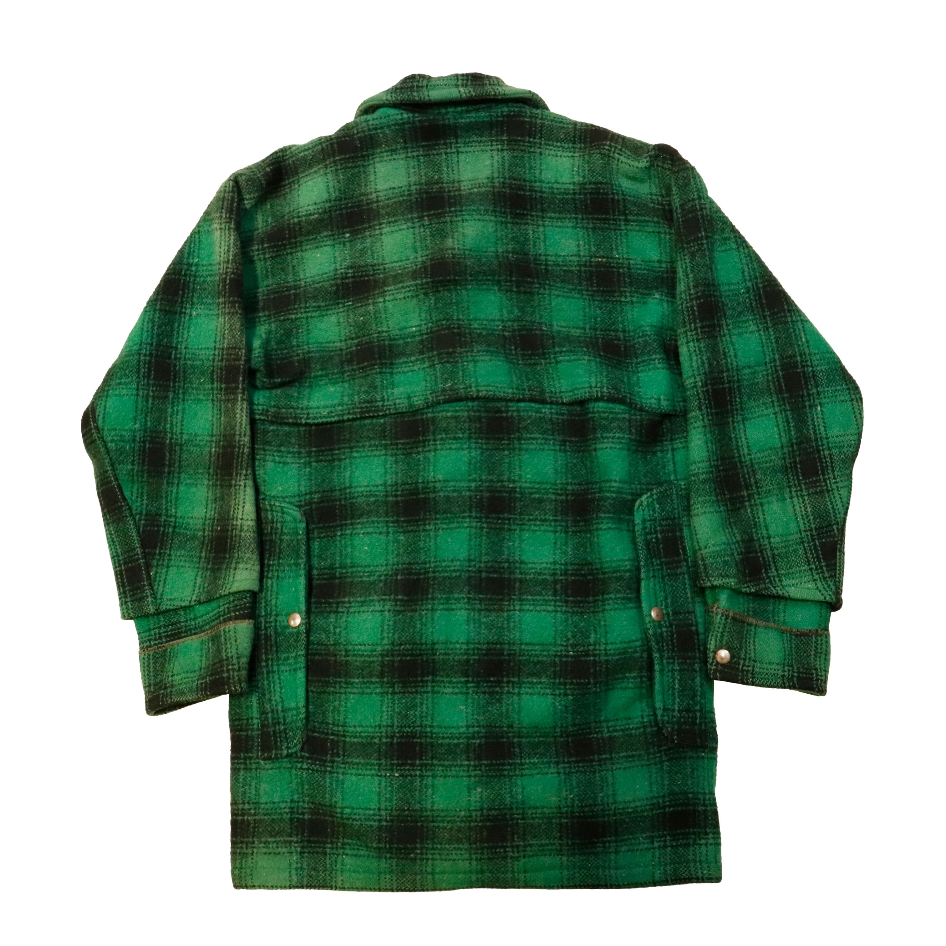 Vintage 50s Mackinaw Hunting Fishing Aero plaid wool jacket