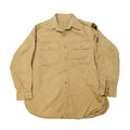 Vintage 50s Military Officer Patch Long Sleeve Button-Up Shirt Size N/A
