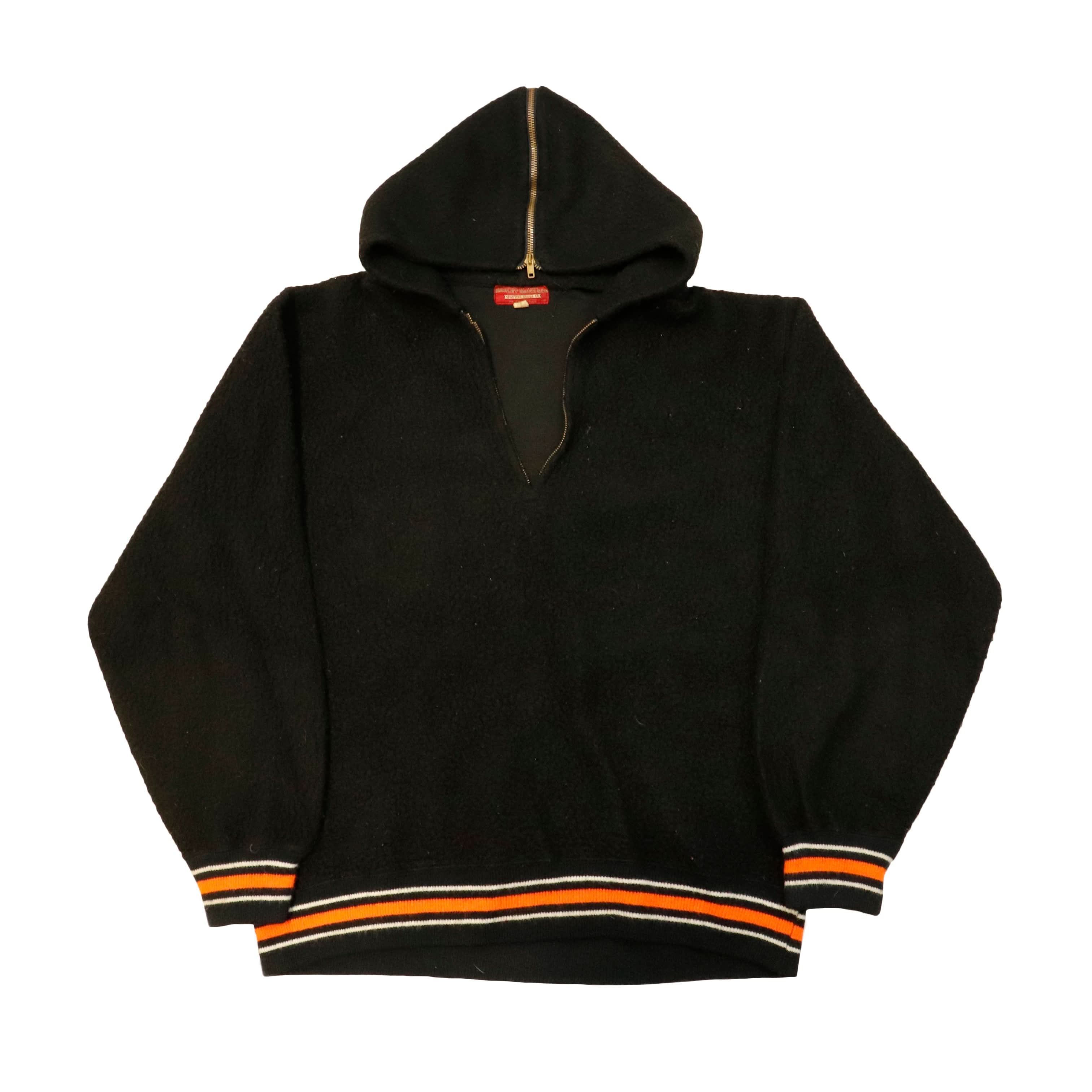 Vintage Harley Davidson 40s 50s Fleece Varsity Warm Up Sweater Jacket Varsity Letterman