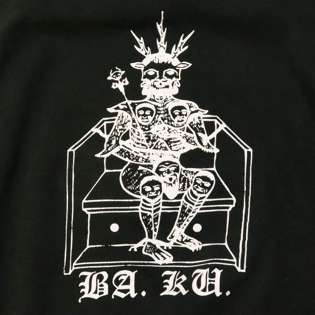 Vintage Skull Skates Ba Ku Barrier Cult Graphic Hoodie Size L