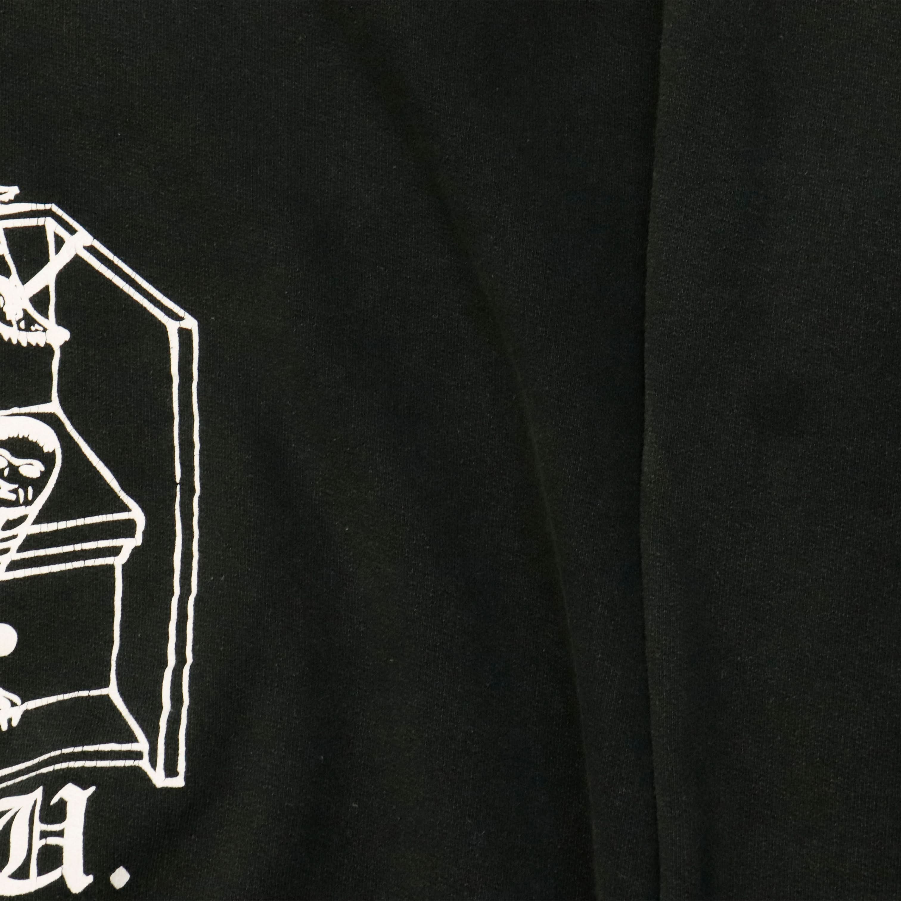 Vintage Skull Skates Ba Ku Barrier Cult Graphic Hoodie Size L