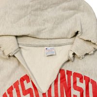 Vintage 90s Champion Wisconsin Reverse Weave Hoodie Size L