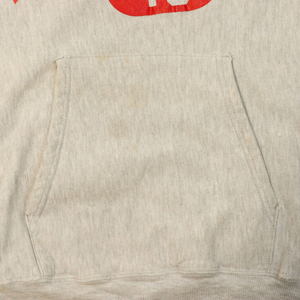 Vintage 90s Champion Wisconsin Reverse Weave Hoodie Size L Distressed