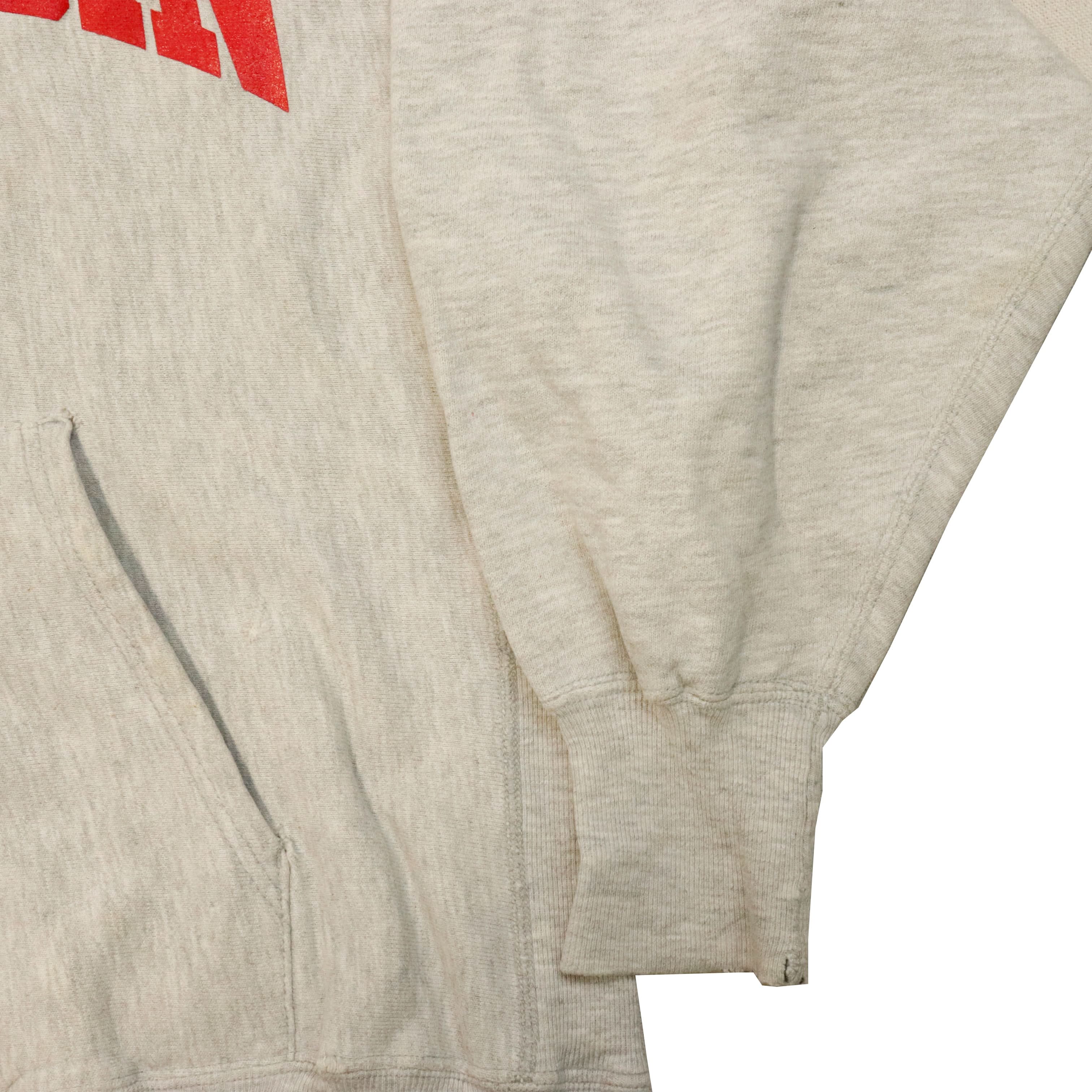 Vintage 90s Champion Wisconsin Reverse Weave Hoodie Size L