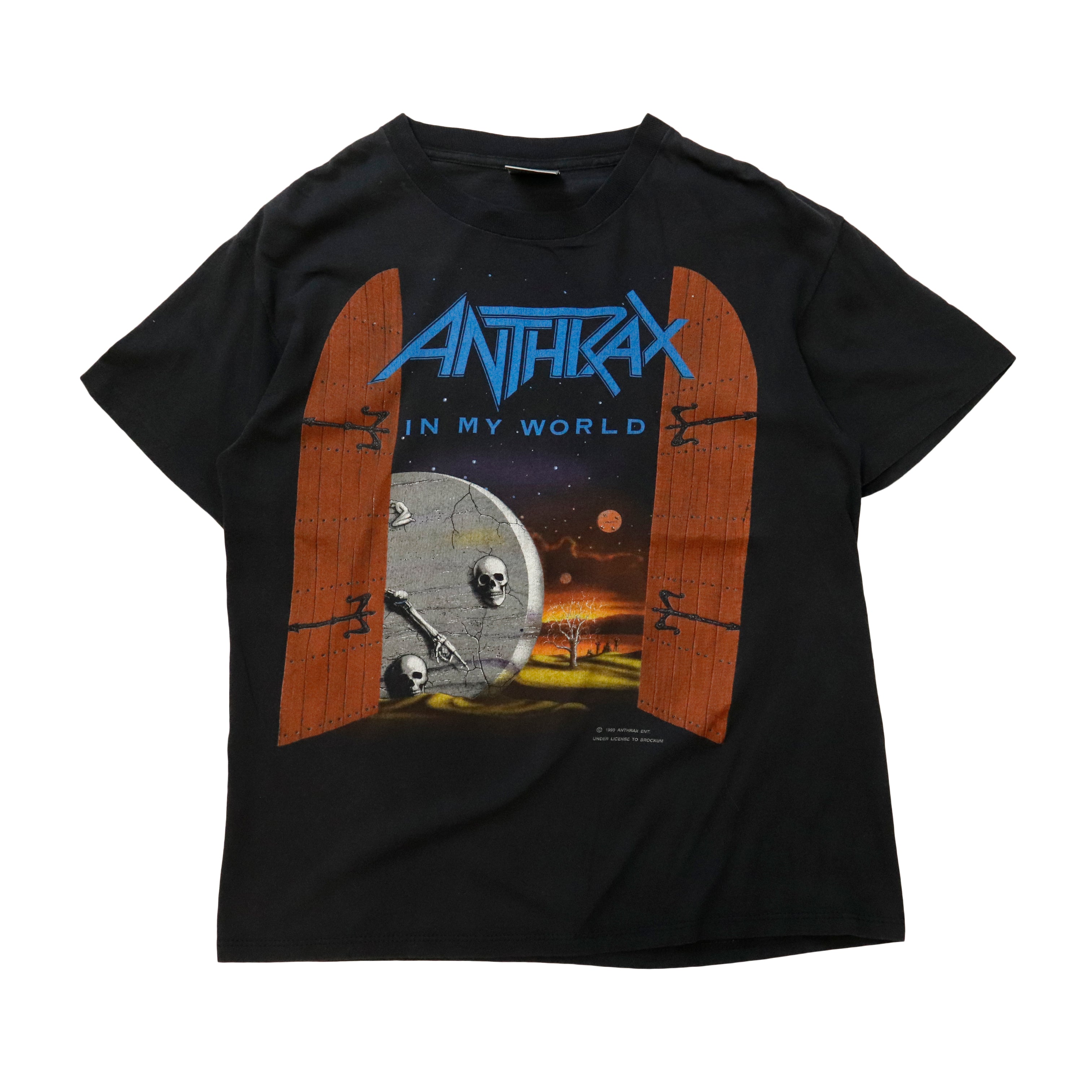 Vintage 1990 Anthrax In My World Graphic T-Shirt Size L – FAIF.COM