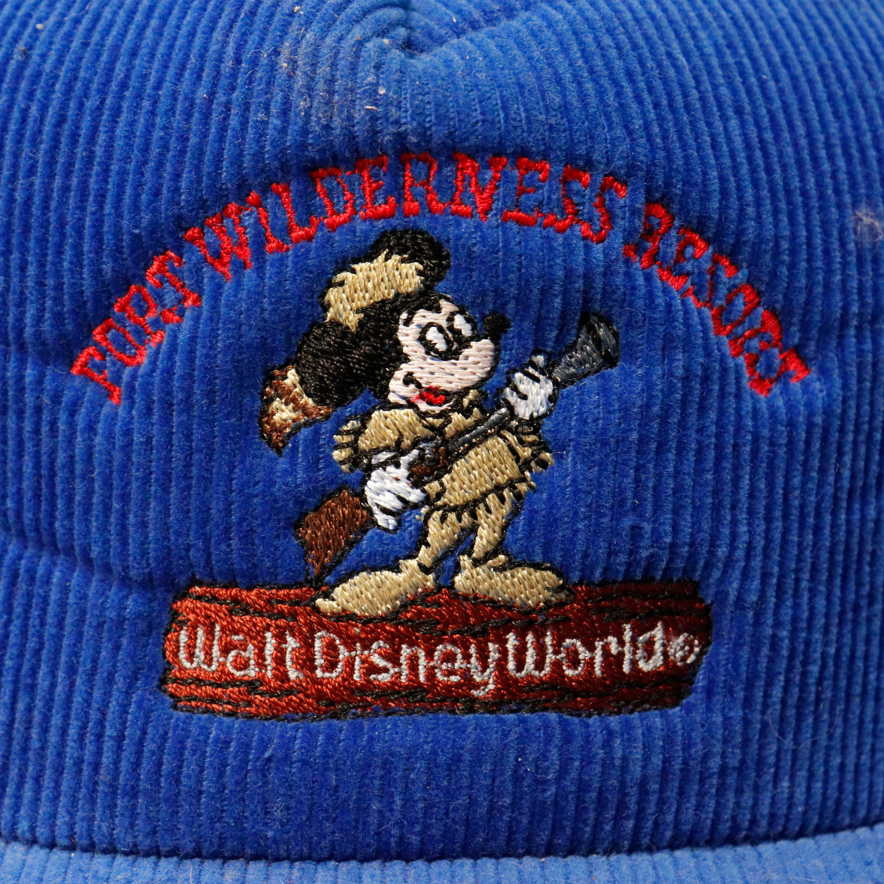Vintage Disney World Fort Wilderness Resort Corduroy Trucker 