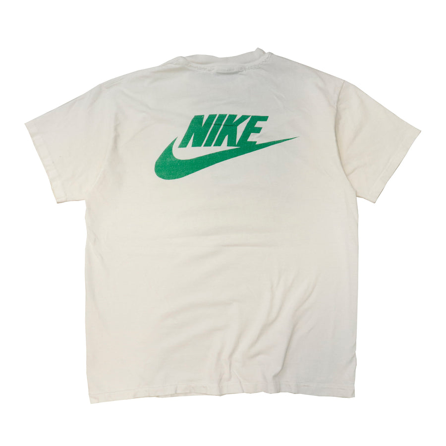 キ*ン様 Nike ロゴ Tシャツ M ホワイト/グリーン Vintage Nike Shippensburg University Band Camp T-Shirt Size L