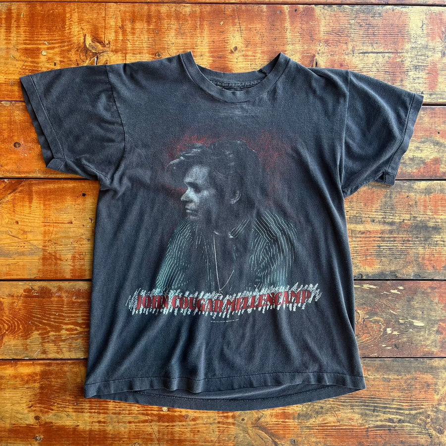 1985 John Cougar Mellencamp Scarecrow Tour T-Shirt Tee FAIF.CA 