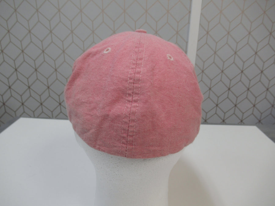 Vintage Polo Ralph Lauren Red Chambray Fitted Hat Sz M