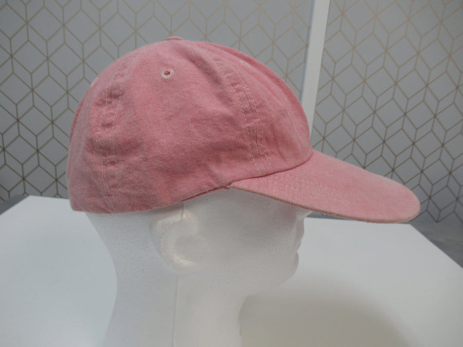 Vintage Polo Ralph Lauren Red Chambray Fitted Hat Sz M