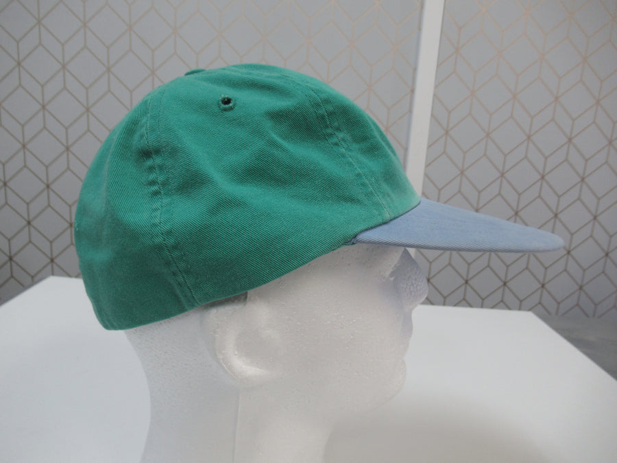Vintage Polo Chino Green and Blue Fitted Hat Sz L