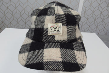 Vintage RRL Polo Double RL Wool Plaid Strapback Hat