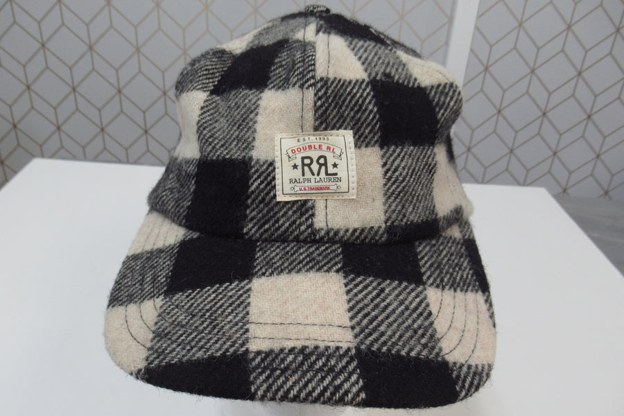 Vintage RRL Polo Double RL Wool Plaid Strapback Hat
