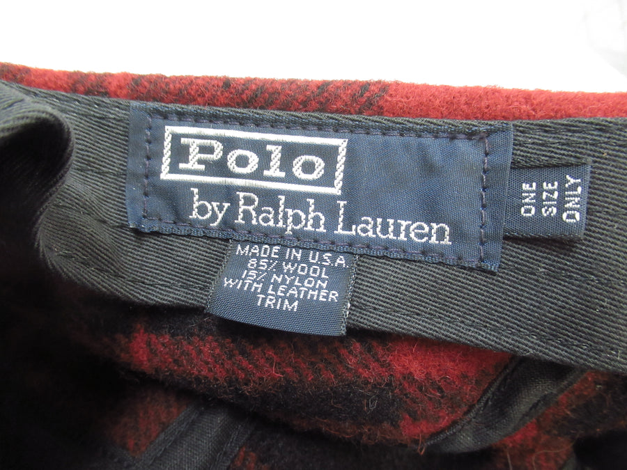 Vintage Polo Ralph Lauren Wool and Leather Strapback Hat